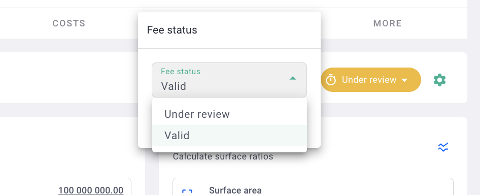 fees status