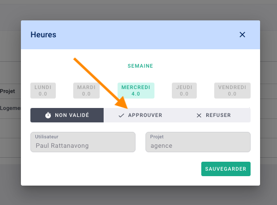 capture validation temps approuver