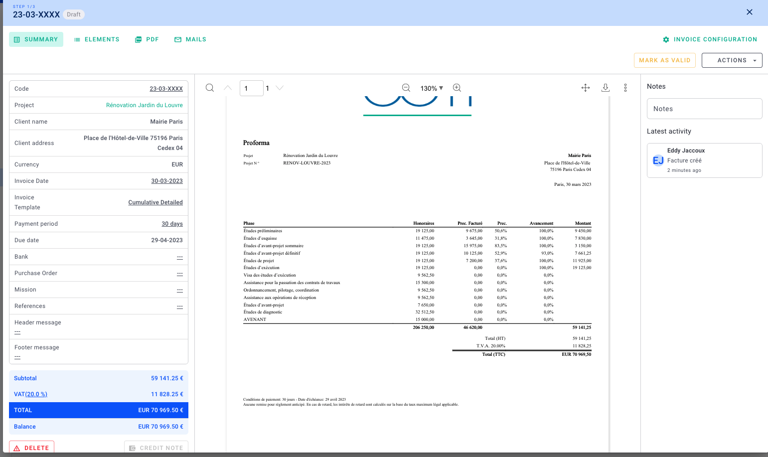 screen detailed cumulative template