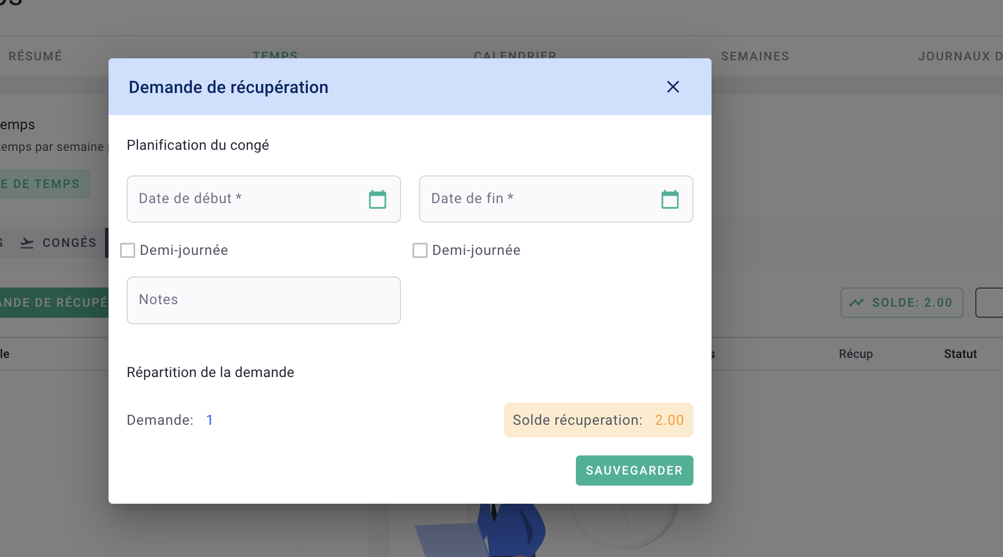 capture saisie récupérations module séparé